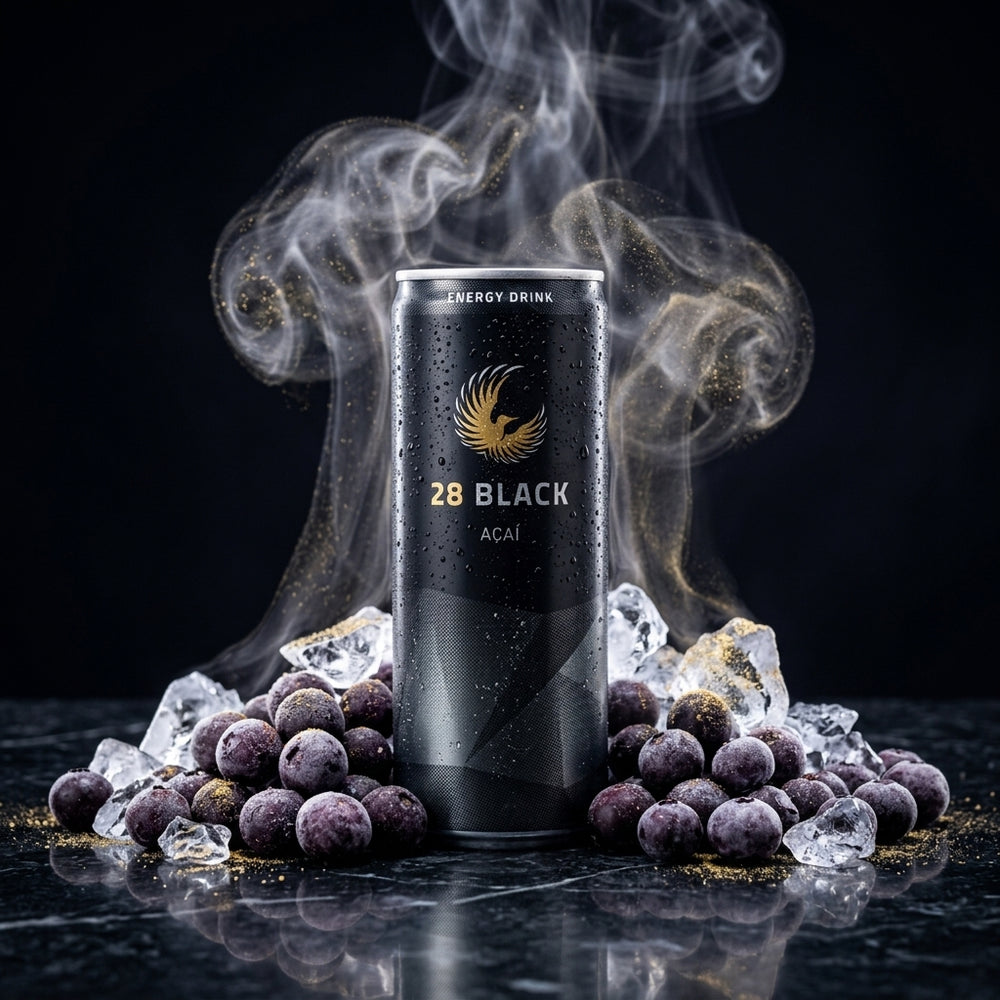 28 BLACK Energy Drink Açaí 330 ml (24 Cans)