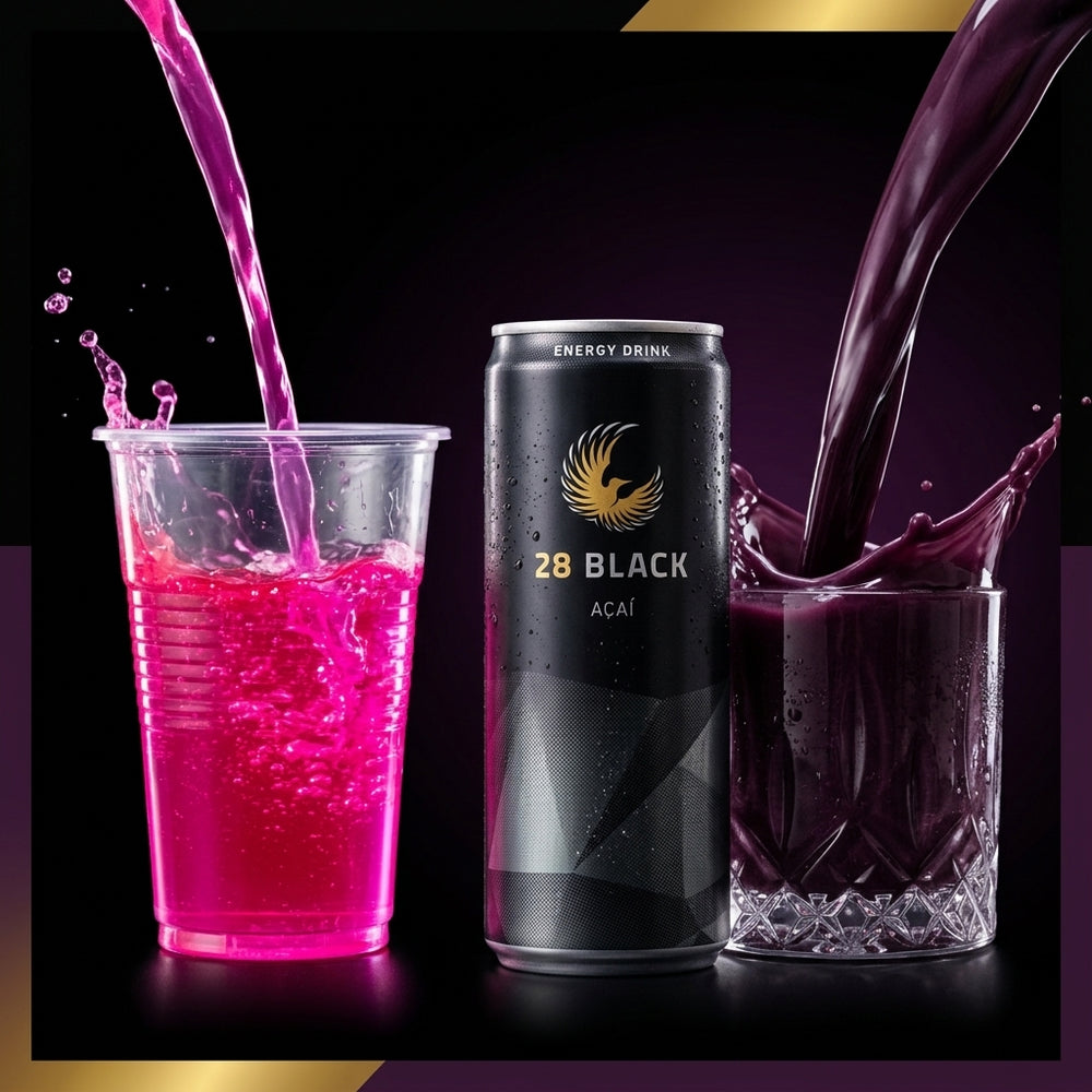 28 BLACK Energy Drink Açaí 330 ml (24 Cans)