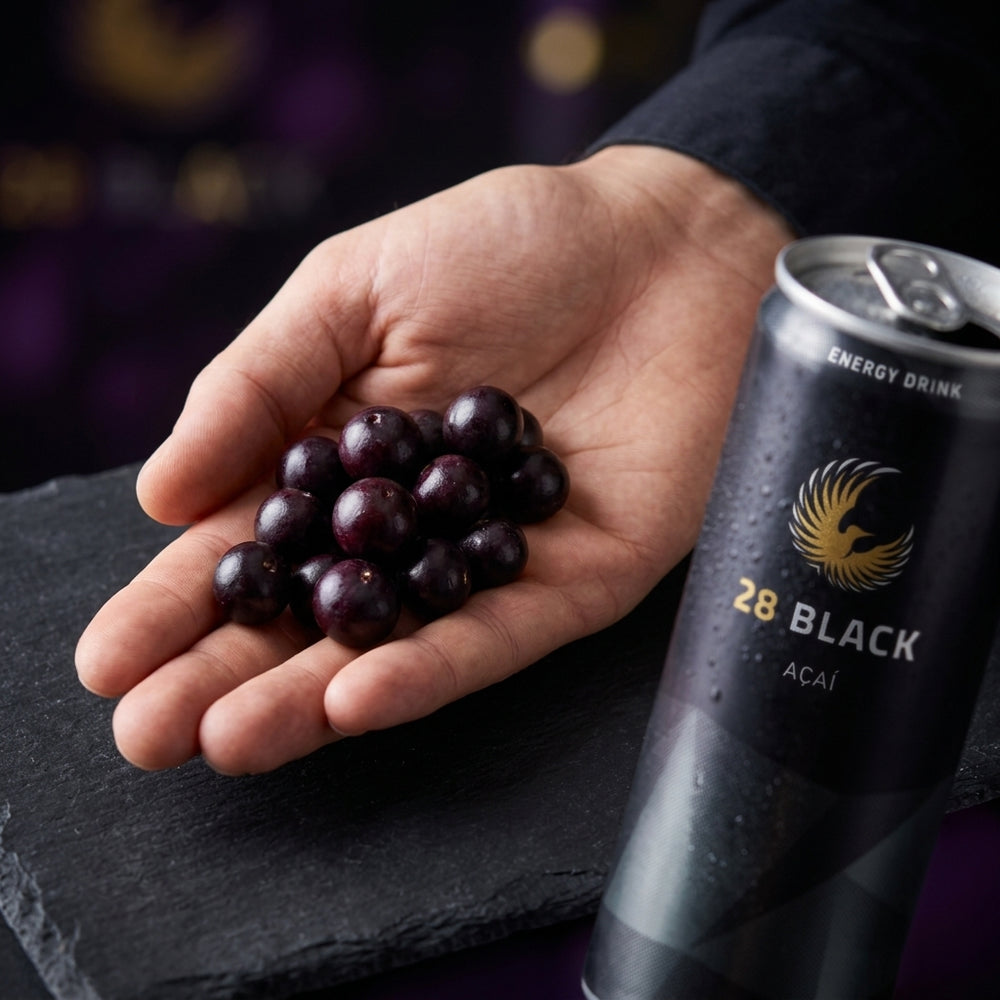 28 BLACK Energy Drink Açaí 330 ml (24 Cans)