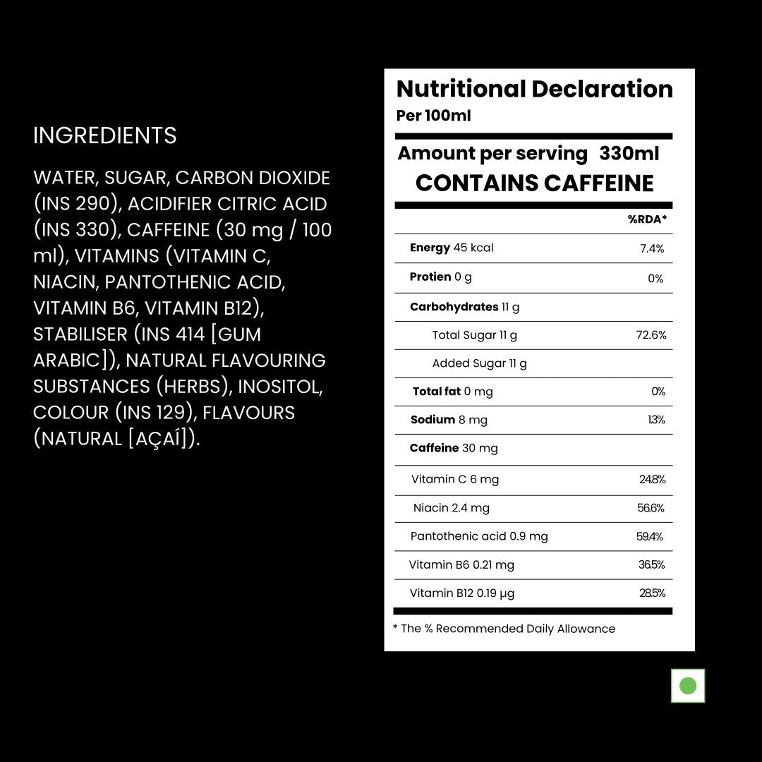 AÇAÍ 330ml (24-Pack Tray)