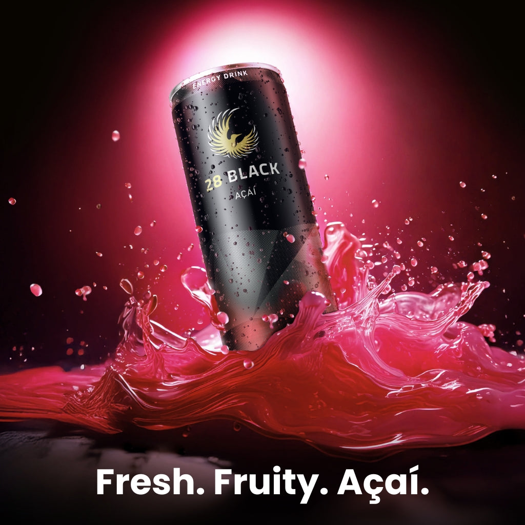 28 BLACK Energy Drink Açaí 330 ml (24 Cans)