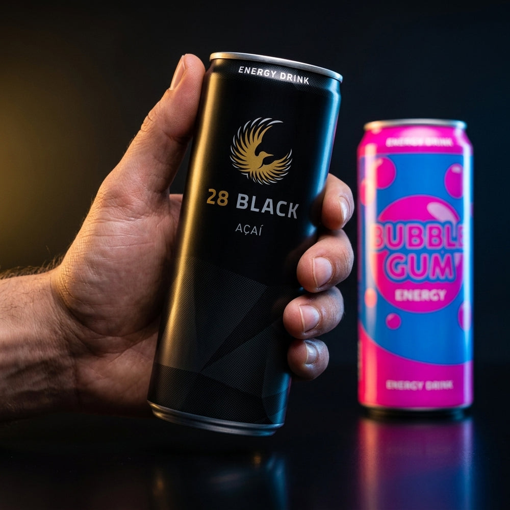 28 BLACK Energy Drink Açaí 330 ml (24 Cans)