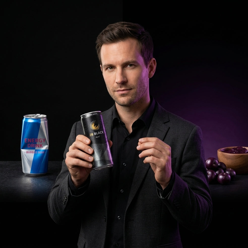 28 BLACK Energy Drink Açaí 330 ml (24 Cans)